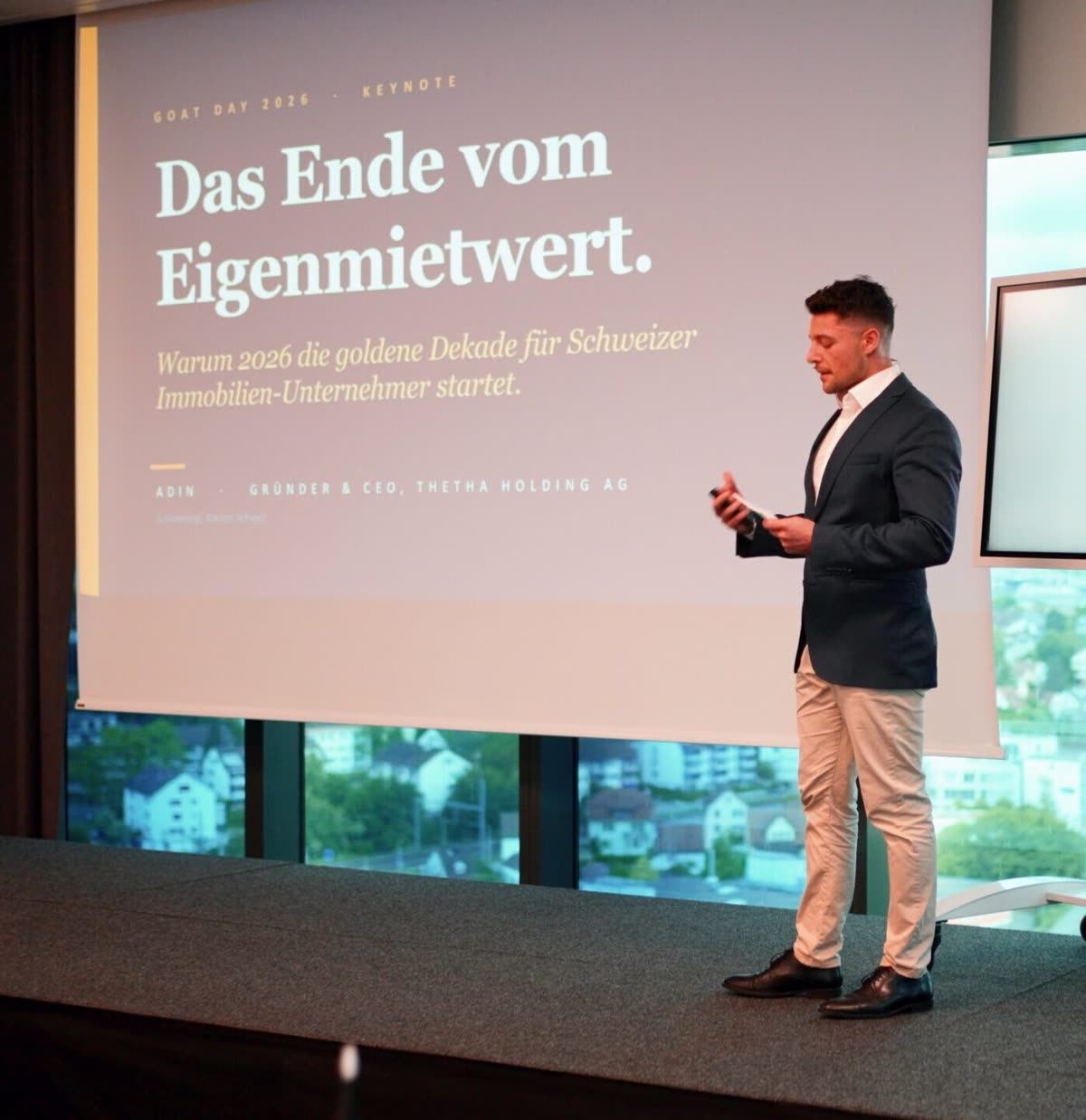Keynote von Adin Ikanovic als Gründer und CEO der THETA Holding AG